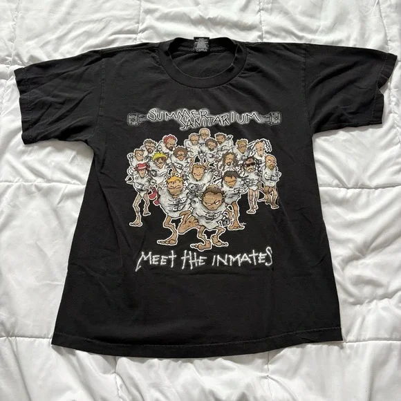 Vintage Metallica Summer Sanitarium 2000 Tour Shirt L Korn System of a Down Y2K - Picture 1 of 8